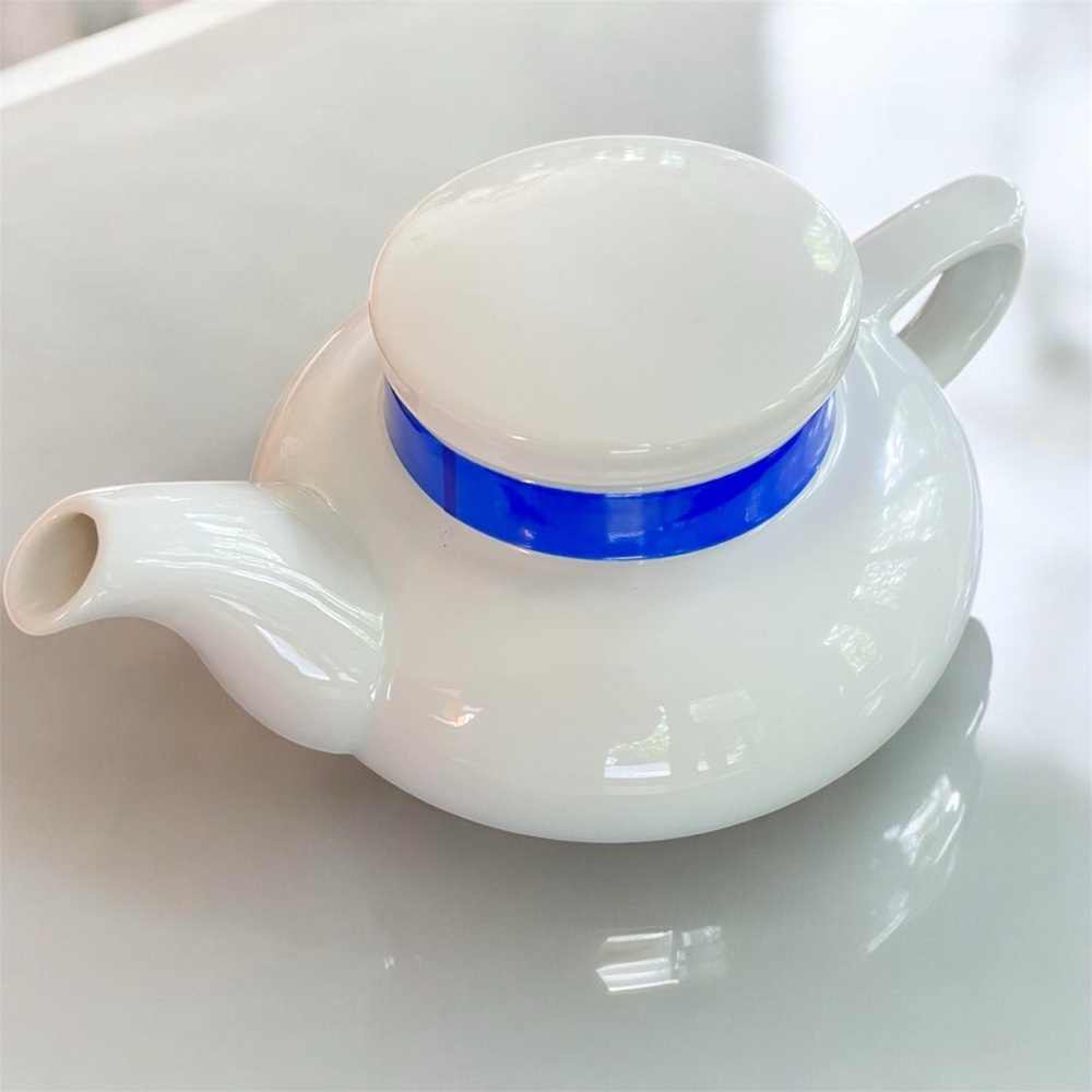Vintage Toscany Solo squat teapot, vintage elegant porcelain made Japan